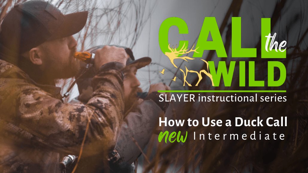 How to use a duck call, duck hunter running duck call