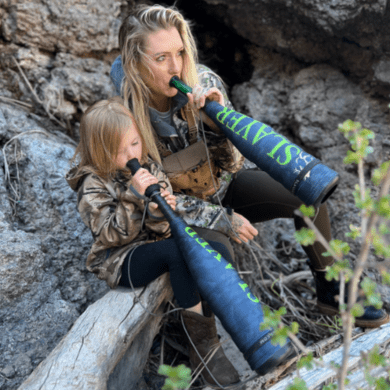 Mother and daughter using calls