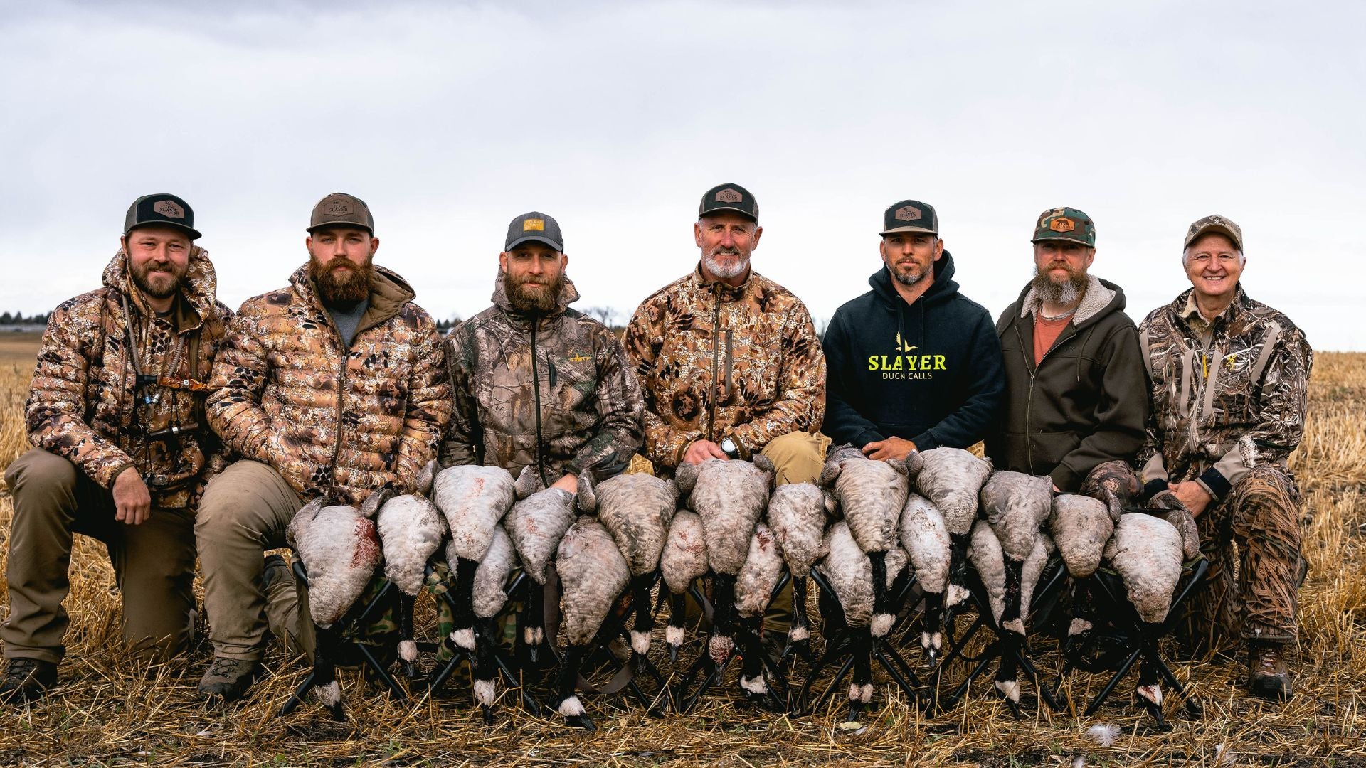 Group of hunters with founder Bill Ayers