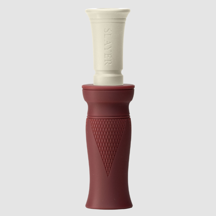 MC duck call red dirt and white combination on a white background