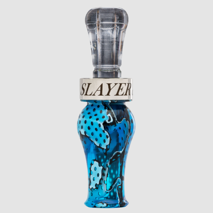 drake slayer single reed duck call in citrine water mesh