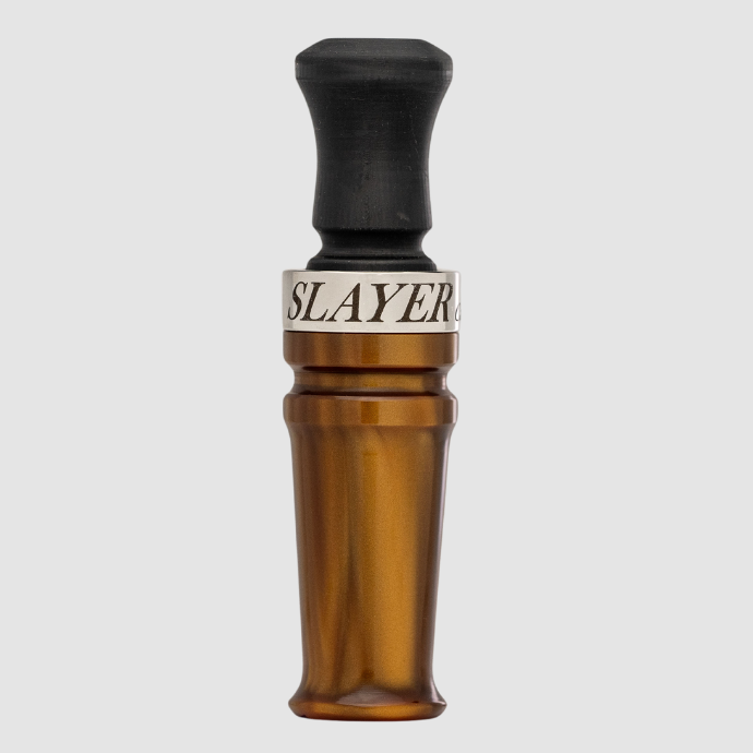 Yolo Bypass Duck Call  from Slayer Calls - a hybrid duck call with cutdown sound in Kodiak Venom color