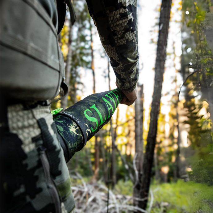 ArchAngel elk bugle in shown in all available colors with Kryptek camo cover and acrylic mouthpiece