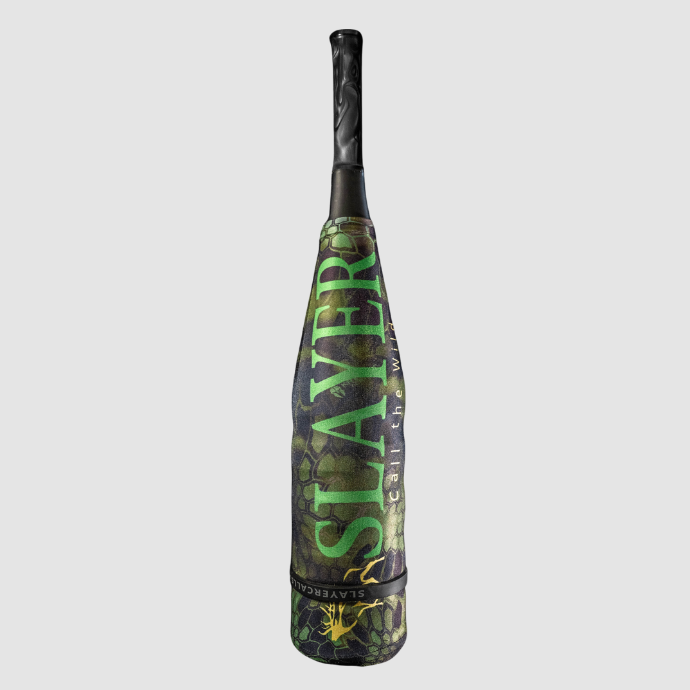 ArchAngel elk bugle in shown with Kryptek camo cover and carbon killer acrylic mouthpiece