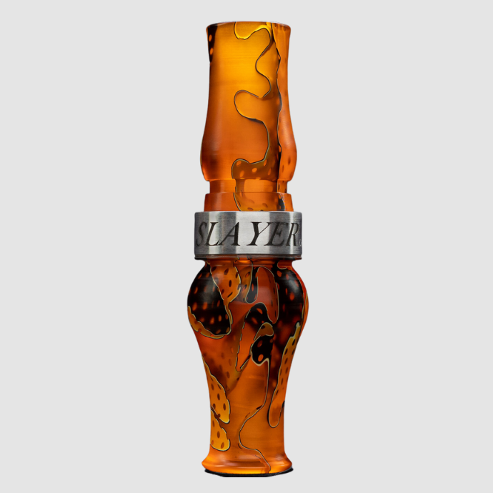 The Honker Slayer goose call in citrine orange acrylic