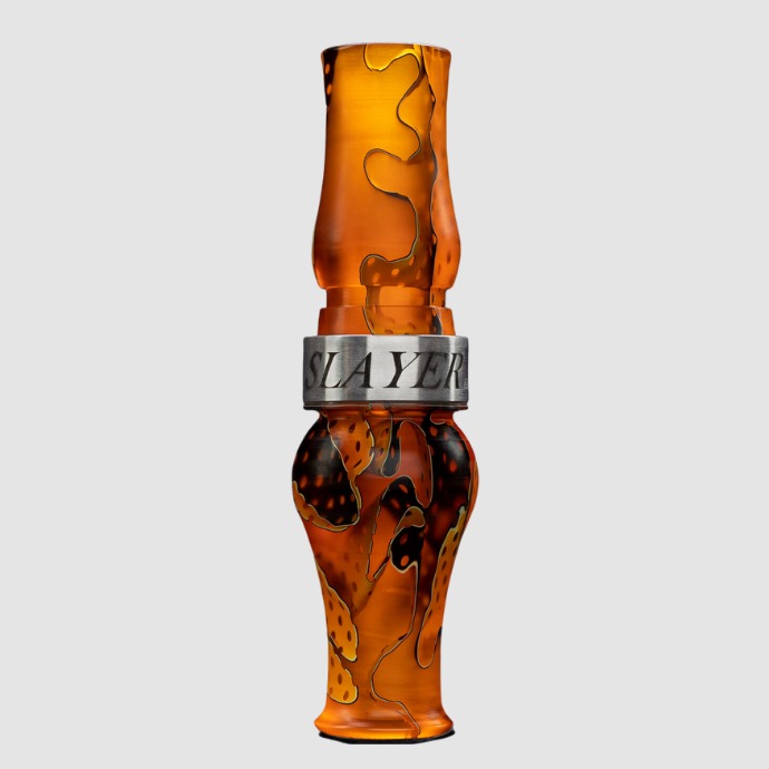 Slayer's Tar Belly Speck Call in Citrine, Orange speck call