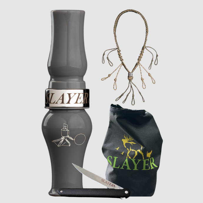Leg Iron Goose Hunting Bundle with Slayer's Honker Leg Iron Call, USA made lanyard and dry bag for ammo