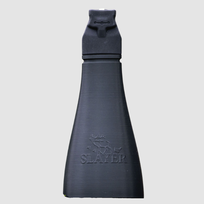 Slayer Calls Gobbler Slayer turkey call standing upright against white background