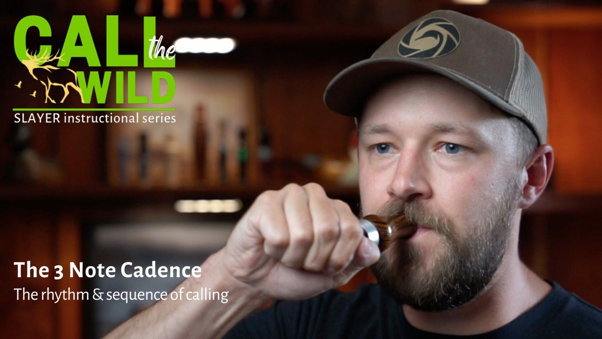Matt Carey, Slayer PRO, demonstrating how to run a duck call 