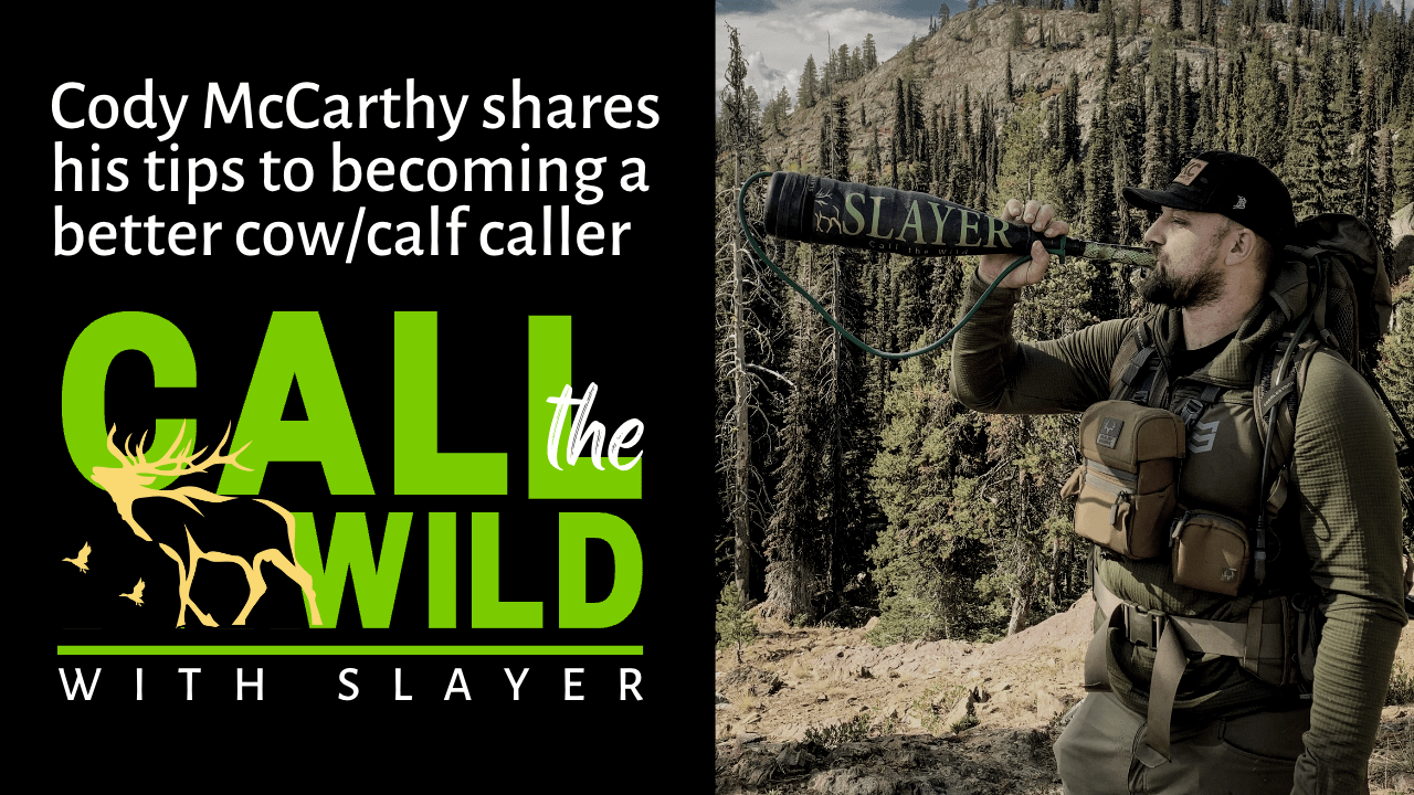 Elk hunter Cody McCarthy in the field with Slayer's ArchAngel acrylic bugle tube