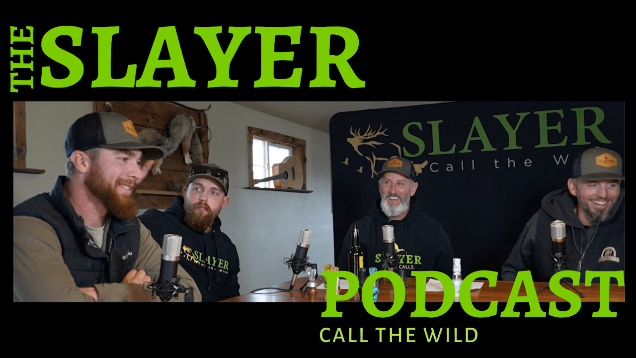 Slayer Calls team shown smiling while podcasting