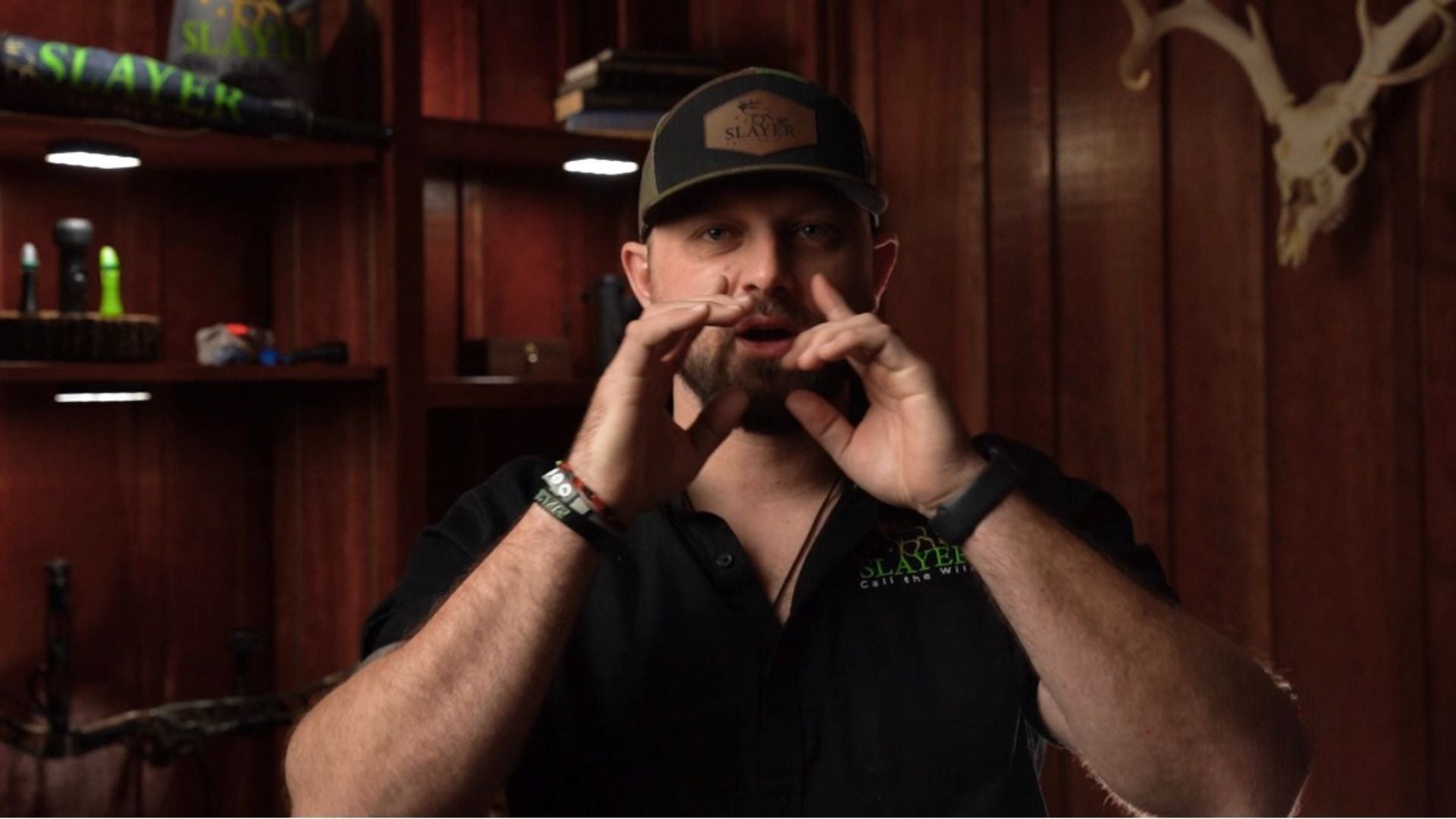 Hunter explaining how to use elk calls