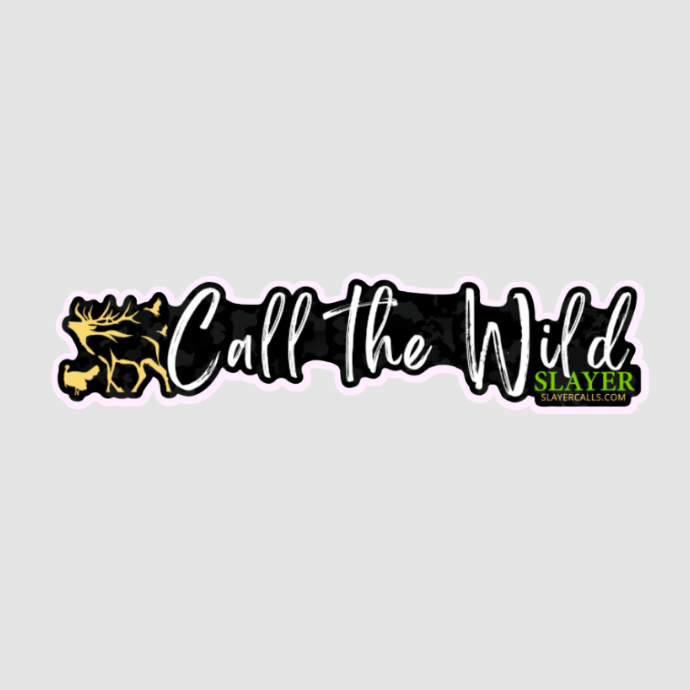 Slayer Call the Wild Sticker, 10.94" x 2.41" Die Cut - Slayer Duck Calls