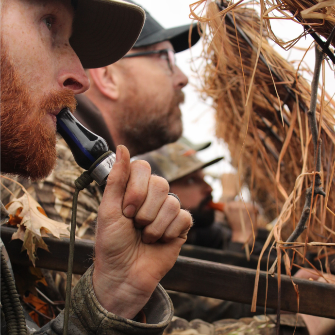 Ranger Duck Call | Acrylic | Double Reed & Single Reed Duck Calls from Slayer Calls in Yellow Jacket Mesh