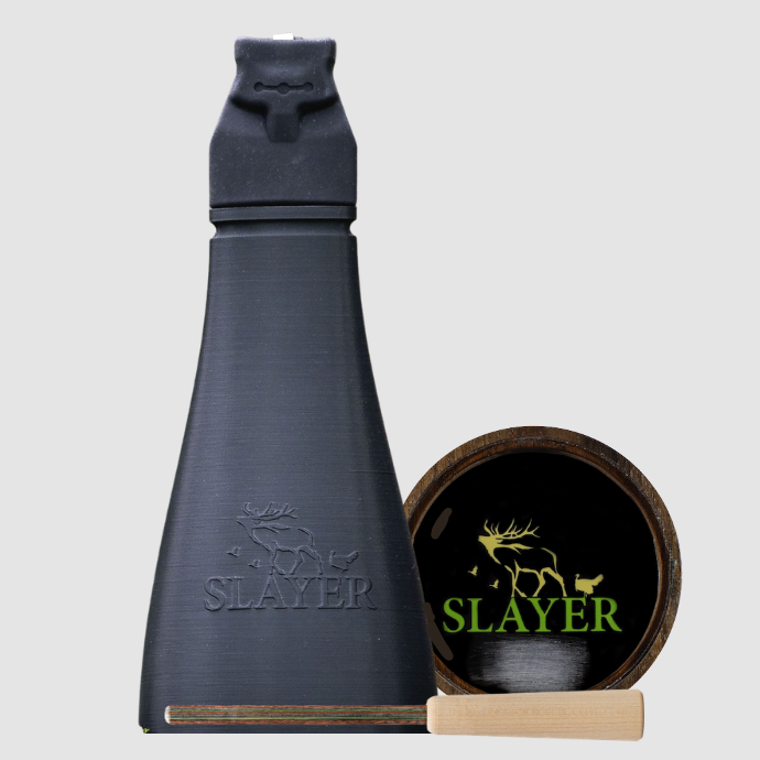Slayer turkey calls with Gobbler Slayer and Crystal Queen pot call 