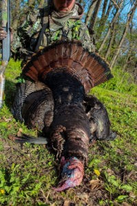 Turkey Hunter Derrick Barnes with his Gobbler | Slayer Turkey Calls