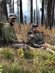 Cody and Dad, Joe McCarthy take a break while elk hunting