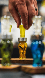 ranger double reed duck call in yellow jacket mesh