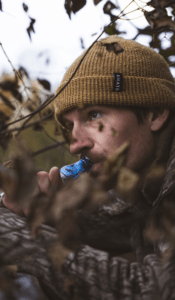 Duck hunter out in the field with the Drake Slayer Duck Call