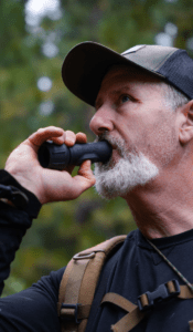 Bill Ayer with Slayer's Enchantress, push button elk call