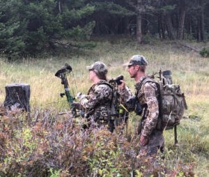 Robert Albers with friend out elk hunting, the mental game of hunting
