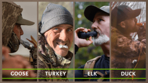 Slayer Calls, hunters using Goose calls, turkey calls, elk calls and duck calls